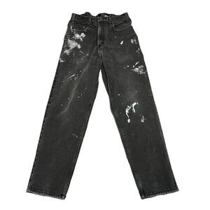 Eddie bauer  Black Grey Jeans 34 paint splatter